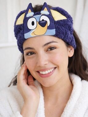 Plush Cartoon Character Purple Spa Headband for Women